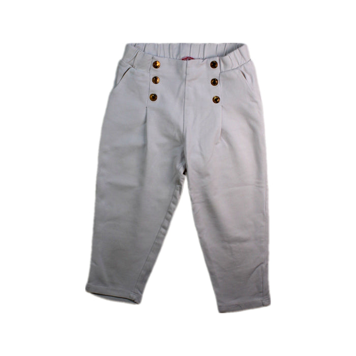 A White Casual Pants from Original Marines in size 12-18M for girl. (Front View)
