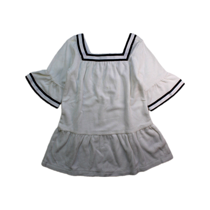 A White Short Sleeve Dresses from Janie & Jack in size 3T for girl. (Front View)