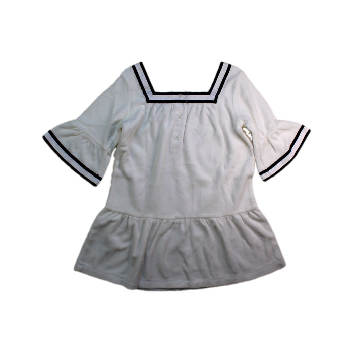 A White Short Sleeve Dresses from Janie & Jack in size 3T for girl. (Back View)