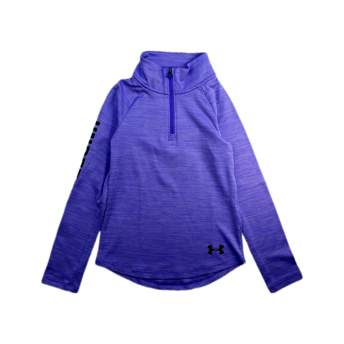 A Purple Active Tops from Under Armour in size 4T for girl. (Front View)