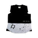A Black Sleeveless Tops from Le Petit Pumm in size 5T for girl. (Front View)