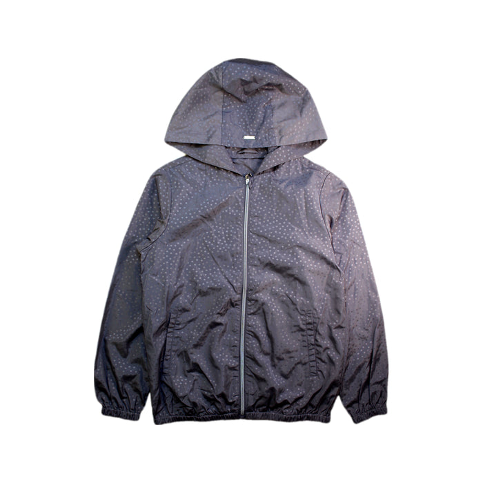 A Grey Lightweight Jackets from Chickeeduck in size 11Y for girl. (Front View)