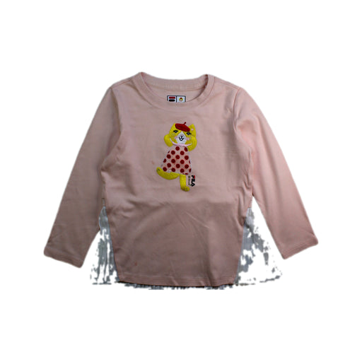 A Pink Long Sleeve Tops from Fila in size 4T for girl. (Front View)