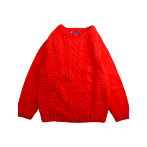 A Red Knit Sweaters from Jacadi in size 3T for neutral. (Front View)