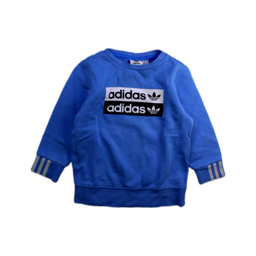 A Blue Crewneck Sweatshirts from Adidas in size 4T for neutral. (Front View)