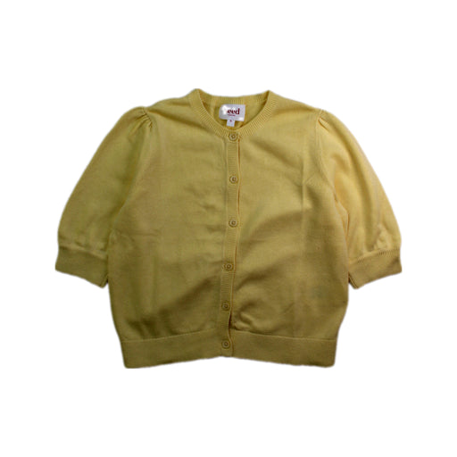 A Yellow Cardigans from Seed in size 5T for girl. (Front View)