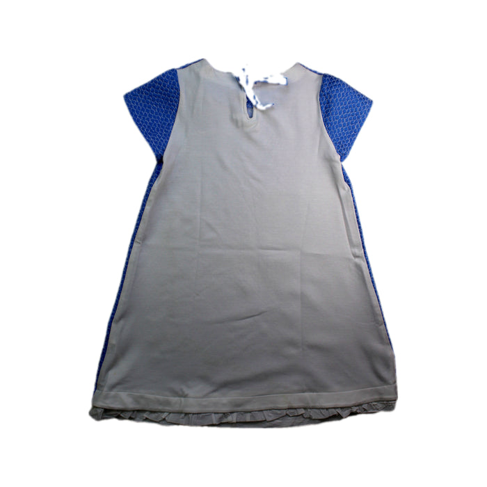 A Blue Short Sleeve Dresses from Simonetta in size 6T for girl. (Back View)