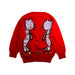 A Red Knit Sweaters from Lovie by Mary J in size 3T for girl. (Back View)