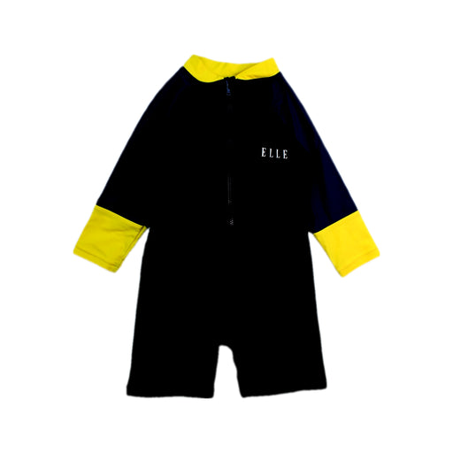 A Black Rash Guards from ELLE in size 2T for neutral. (Front View)