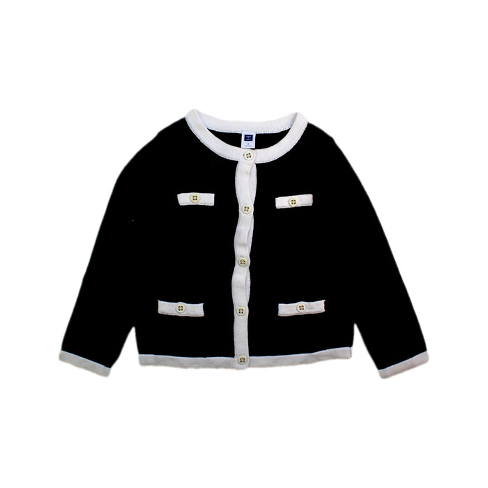 A Black Cardigans from Janie & Jack in size 2T for girl. (Front View)