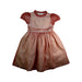 A Peach Short Sleeve Dresses from Janie & Jack in size 5T for girl. (Front View)