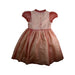 A Peach Short Sleeve Dresses from Janie & Jack in size 5T for girl. (Back View)