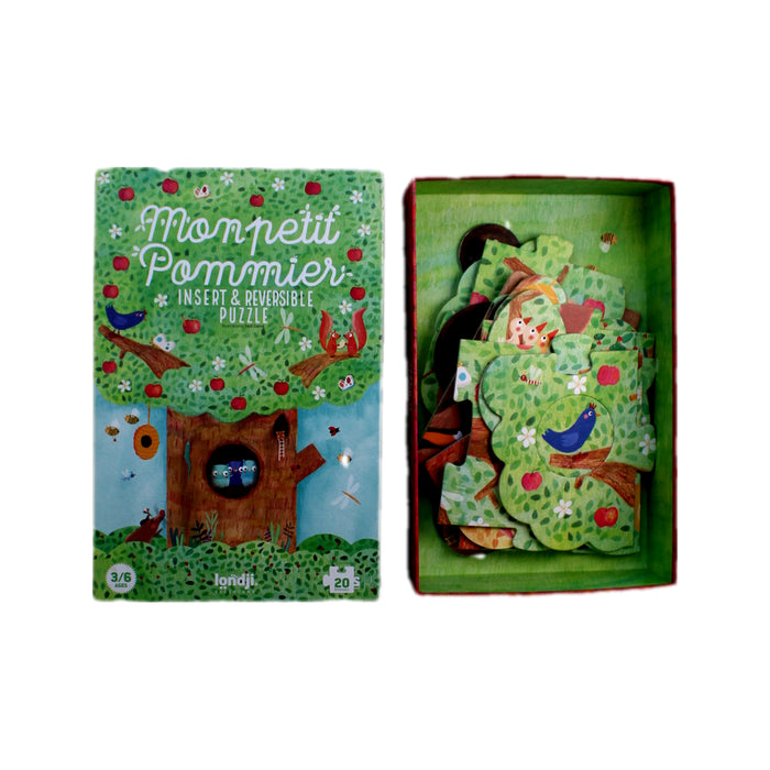 A Green Board Games & Puzzles from Londji in size 3T for neutral. (Back View)