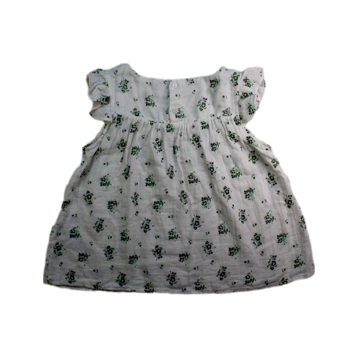 A White Short Sleeve Dresses from Petit Bateau in size 8Y for girl. (Back View)