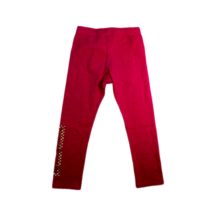 A Red Leggings from Young Versace in size 5T for girl. (Back View)