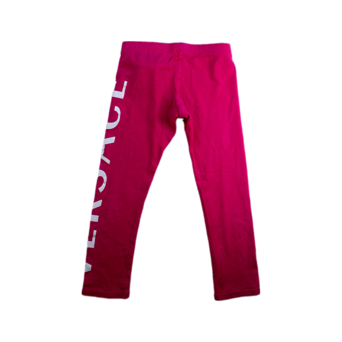 A Pink Leggings from Young Versace in size 5T for girl. (Back View)