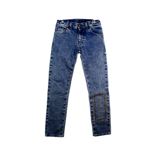 A Blue Jeans from Young Versace in size 6T for girl. (Front View)