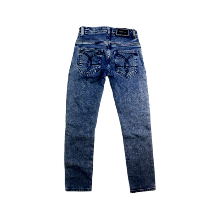 A Blue Jeans from Young Versace in size 6T for girl. (Back View)