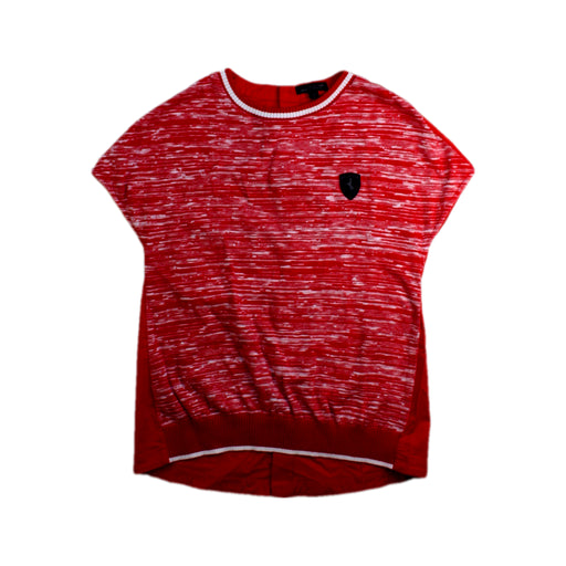 A Red Short Sleeve Tops from Ferrari in size 7Y for girl. (Front View)
