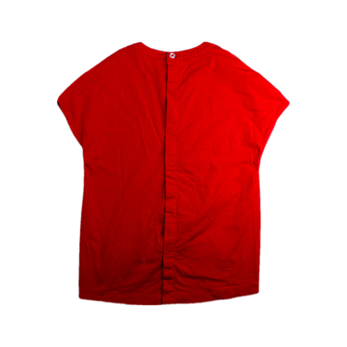 A Red Short Sleeve Tops from Ferrari in size 7Y for girl. (Back View)