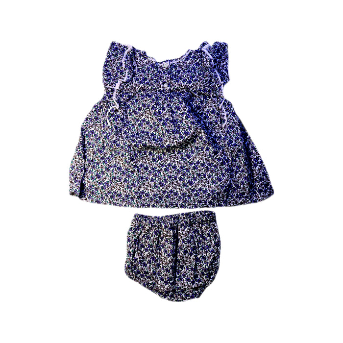 A Multicolour Shorts Sets from Bout'Chou in size 3-6M for girl. (Back View)