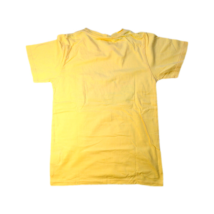 A Yellow Short Sleeve T Shirts from Paul Smith in size 6T for boy. (Back View)