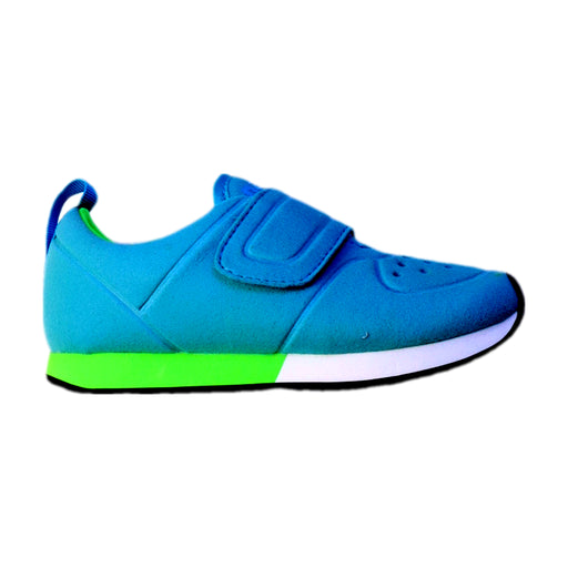 A Blue Sneakers from Native Shoes in size 4T for boy. (Front View)
