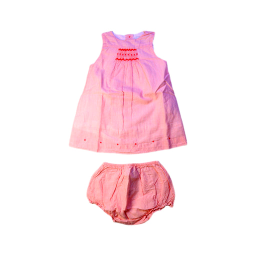 A Pink Shorts Sets from Cyrillus in size 3-6M for girl. (Front View)