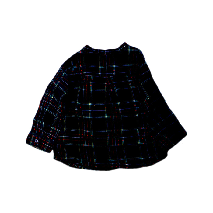 A Navy Long Sleeve Shirts from Cyrillus in size 6-12M for boy. (Back View)