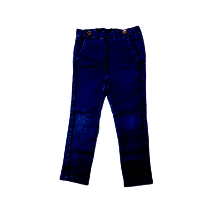 A Blue Jeans from Jacadi in size 4T for girl. (Front View)