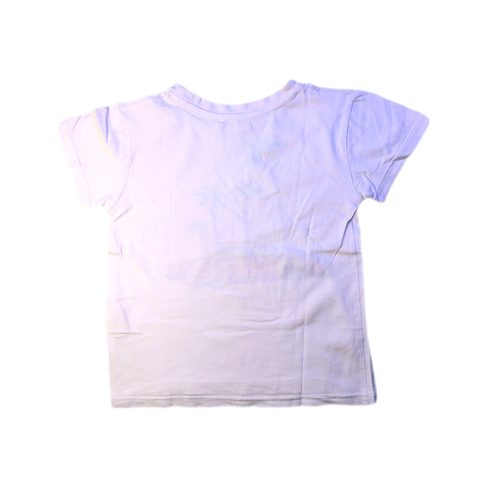 A White Short Sleeve T Shirts from Monoprix in size 6T for boy. (Back View)