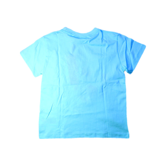 A Blue Short Sleeve T Shirts from Molo in size 6T for boy. (Back View)
