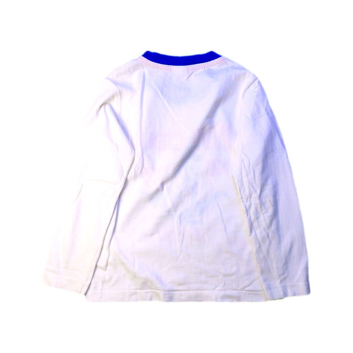 A White Long Sleeve T Shirts from Petit Bateau in size 5T for boy. (Back View)