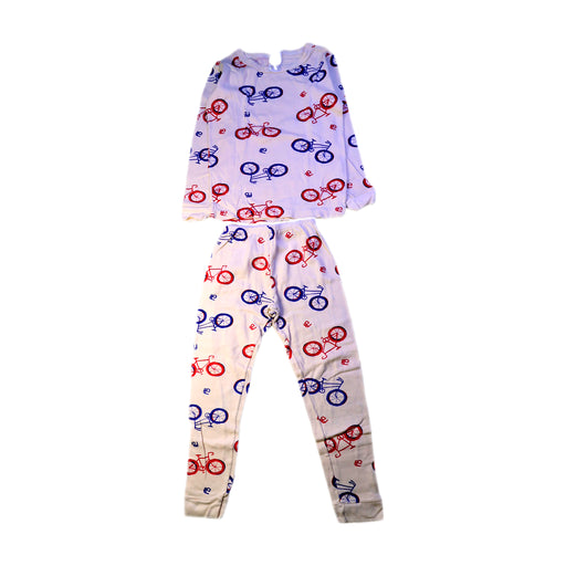 A Red Pyjama Sets from Petit Bateau in size 5T for neutral. (Front View)