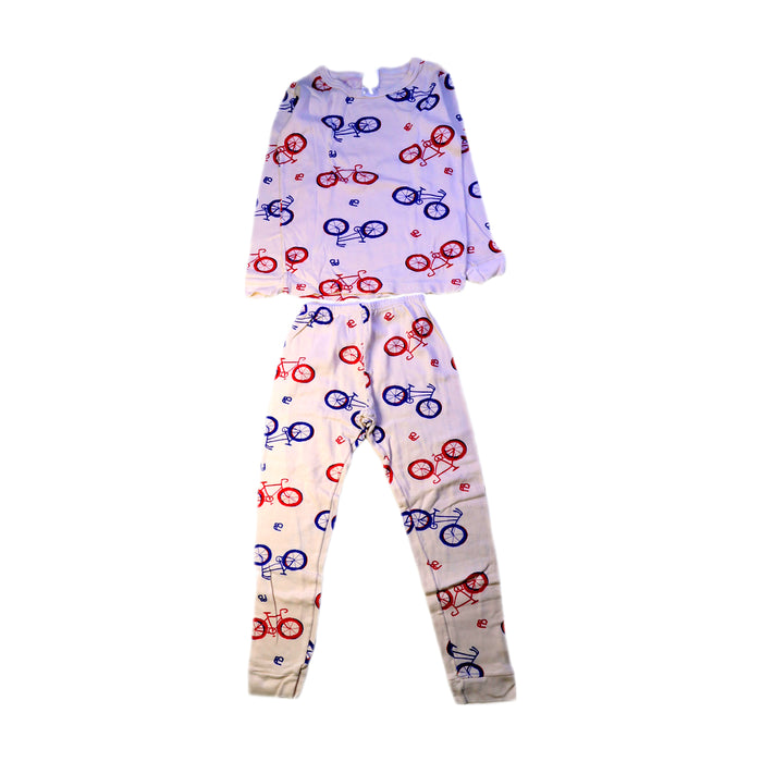 A Red Pyjama Sets from Petit Bateau in size 5T for neutral. (Front View)
