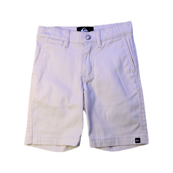 A White Shorts from Quiksilver in size 3T for boy. (Front View)