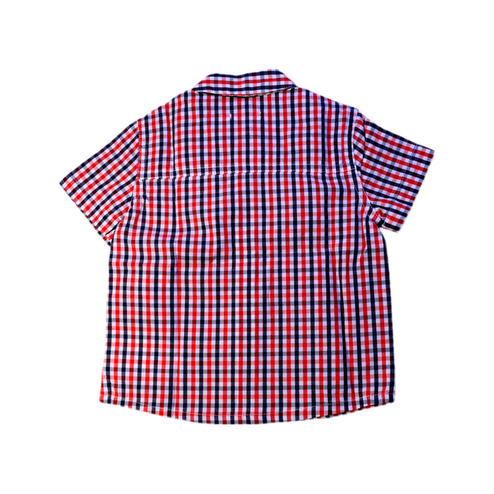 A Blue Short Sleeve Shirts from Bout'Chou in size 6-12M for boy. (Back View)