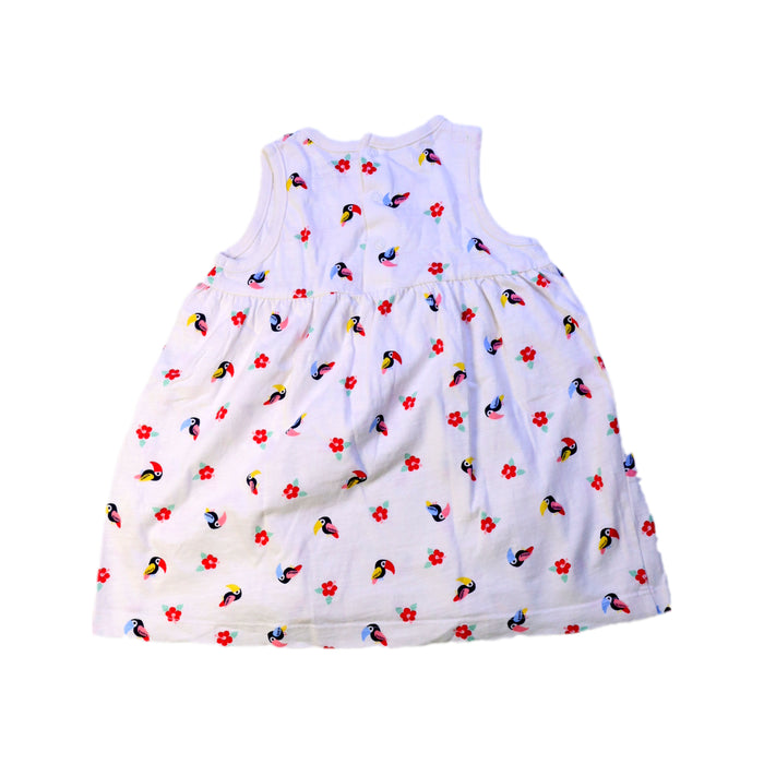 A White Sleeveless Dresses from Bout'Chou in size 6-12M for girl. (Back View)