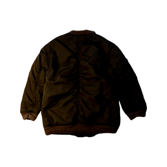 A Green Lightweight Jackets from Felix & Mina in size 4T for boy. (Back View)