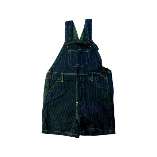 A Navy Overall Shorts from Bout'Chou in size 6-12M for boy. (Front View)