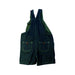 A Navy Overall Shorts from Bout'Chou in size 6-12M for boy. (Back View)