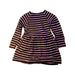 A Brown Long Sleeve Dresses from Petit Bateau in size 4T for girl. (Back View)