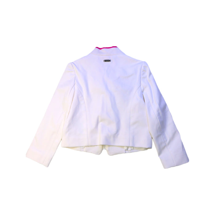 A White Lightweight Jackets from Ferrari in size 4T for girl. (Back View)