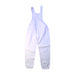 A White Long Overalls from Bonton in size 6T for neutral. (Back View)