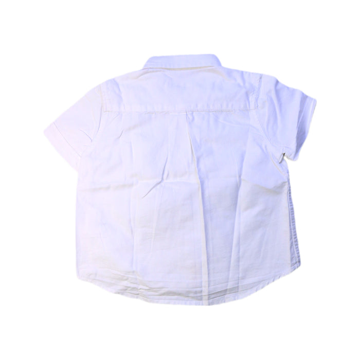 A White Short Sleeve Shirts from Cyrillus in size 4T for boy. (Back View)