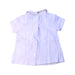 A White Short Sleeve Polos from Cyrillus in size 6-12M for girl. (Back View)