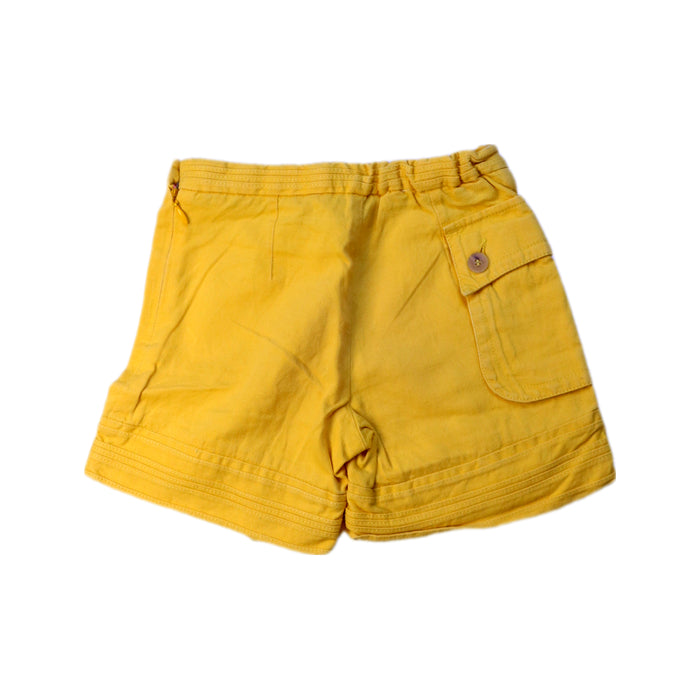 A Yellow Shorts from Burberry in size 4T for girl. (Back View)