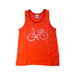 A Orange Sleeveless T Shirts from Petit Bateau in size 3-6M for boy. (Front View)