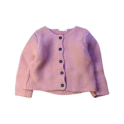 A Pink Knit Sweaters from Bout'Chou in size 3-6M for girl. (Front View)