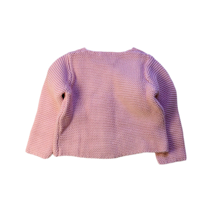 A Pink Knit Sweaters from Bout'Chou in size 3-6M for girl. (Back View)